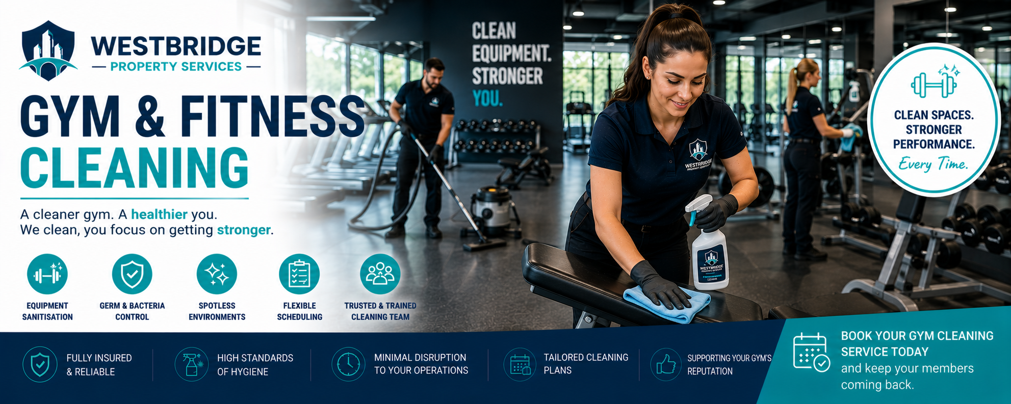 gym and fitness Center Cleaning Services